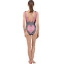 Heart Stripes Symbol Striped Center Cut Out Swimsuit View2