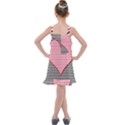 Heart Stripes Symbol Striped Kids  Overall Dress View2