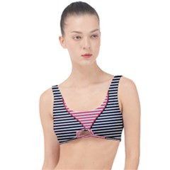 Heart Stripes Symbol Striped The Little Details Bikini Top