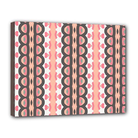 Wallpaper Cute Pattern Canvas 14  X 11  (stretched)