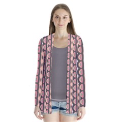 Wallpaper Cute Pattern Drape Collar Cardigan