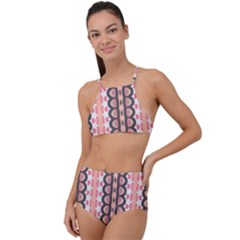 Wallpaper Cute Pattern High Waist Tankini Set