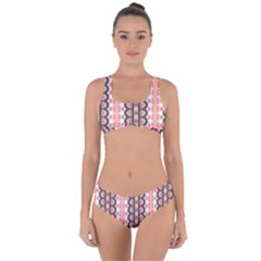 Wallpaper Cute Pattern Criss Cross Bikini Set