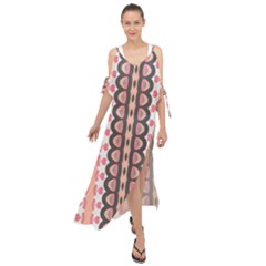 Wallpaper Cute Pattern Maxi Chiffon Cover Up Dress