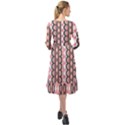 Wallpaper Cute Pattern Ruffle End Midi Chiffon Dress View2