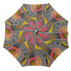 Abstract Colorful Background Grey Straight Umbrellas