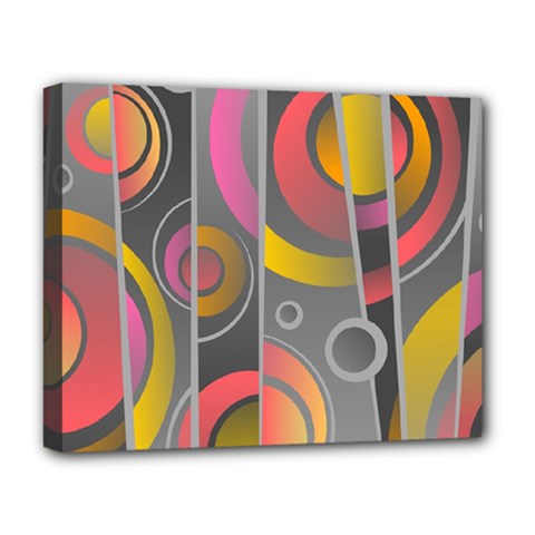 Abstract Colorful Background Grey Deluxe Canvas 20  X 16  (stretched)