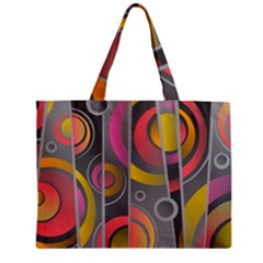 Abstract Colorful Background Grey Zipper Mini Tote Bag by HermanTelo