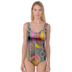 Abstract Colorful Background Grey Princess Tank Leotard 