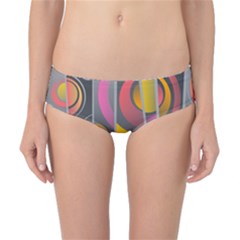 Abstract Colorful Background Grey Classic Bikini Bottoms