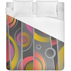 Abstract Colorful Background Grey Duvet Cover (california King Size)