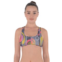 Abstract Colorful Background Grey Got No Strings Sports Bra