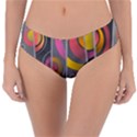 Abstract Colorful Background Grey Reversible Classic Bikini Bottoms View3