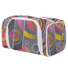 Abstract Colorful Background Grey Toiletries Pouch