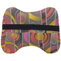 Abstract Colorful Background Grey Head Support Cushion View2