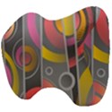 Abstract Colorful Background Grey Head Support Cushion View4