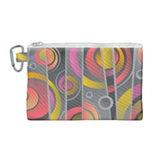 Abstract Colorful Background Grey Canvas Cosmetic Bag (medium) by HermanTelo