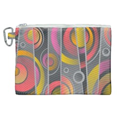 Abstract Colorful Background Grey Canvas Cosmetic Bag (xl)