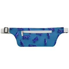 Cow Illustration Blue Active Waist Bag