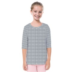 Pattern Shapes Kids  Quarter Sleeve Raglan Tee