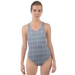 Pattern Shapes Cut-out Back One Piece Swimsuit