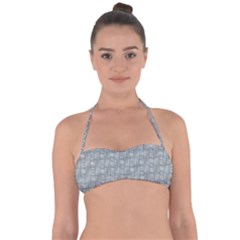 Pattern Shapes Halter Bandeau Bikini Top