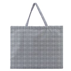 Pattern Shapes Zipper Large Tote Bag