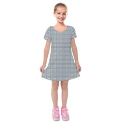 Pattern Shapes Kids  Short Sleeve Velvet Dress