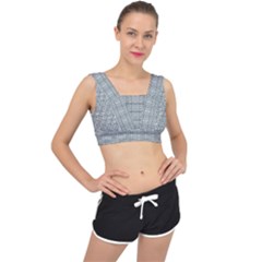 Pattern Shapes V-back Sports Bra by HermanTelo