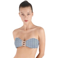 Pattern Shapes Twist Bandeau Bikini Top