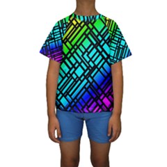 Background Texture Colour Kids  Short Sleeve Swimwear