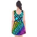 Background Texture Colour Scoop Neck Skater Dress View2