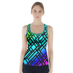 Background Texture Colour Racer Back Sports Top