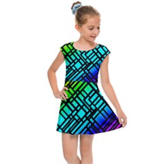 Background Texture Colour Kids  Cap Sleeve Dress by HermanTelo