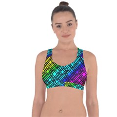 Background Texture Colour Cross String Back Sports Bra by HermanTelo