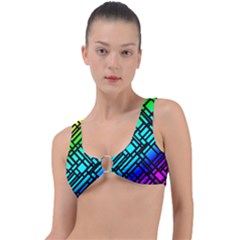 Background Texture Colour Ring Detail Bikini Top