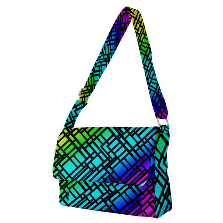 Background Texture Colour Full Print Messenger Bag (M)