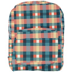 Texture Red Full Print Backpack