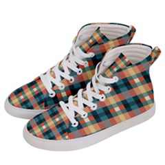 Texture Red Women s Hi-top Skate Sneakers