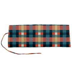 Texture Red Roll Up Canvas Pencil Holder (s)