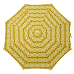 Pattern Pink Yellow Straight Umbrellas by HermanTelo