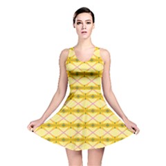 Pattern Pink Yellow Reversible Skater Dress