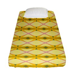 Pattern Pink Yellow Fitted Sheet (single Size)