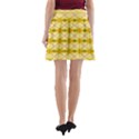 Pattern Pink Yellow A-Line Pocket Skirt View2