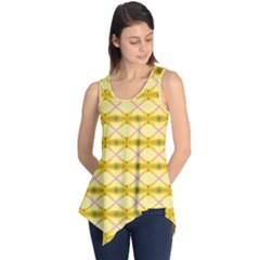 Pattern Pink Yellow Sleeveless Tunic