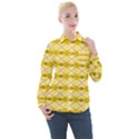 Pattern Pink Yellow Women s Long Sleeve Pocket Shirt View1