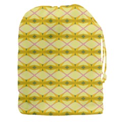 Pattern Pink Yellow Drawstring Pouch (3xl)