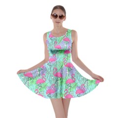 Lovely Flamingo Skater Dress