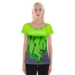 Slimed Cap Sleeve Top by VeataAtticus