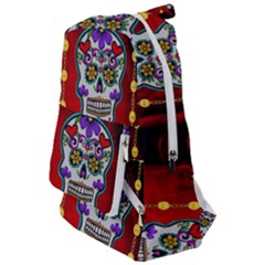 Awesome Sugar Skull With Hearts Travelers  Backpack by FantasyWorld7